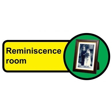 Reminiscence Room sign - 480mm x 210mm